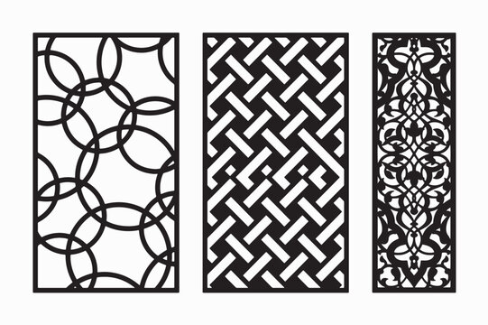 Silhouette of black and white pattern