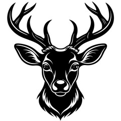 deer head vector,deer, illustration, ,animal, vector, reindeer