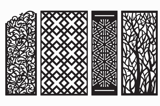 Black and white seamless pattern