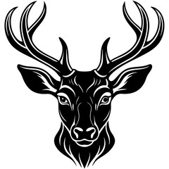 deer head vector,deer, illustration, ,animal, vector, reindeer