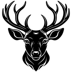 deer head vector,deer, illustration, ,animal, vector, reindeer