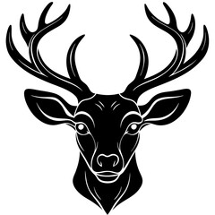 deer head vector,deer, illustration, ,animal, vector, reindeer