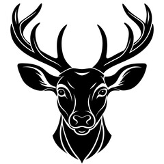 deer head vector,deer, illustration, ,animal, vector, reindeer