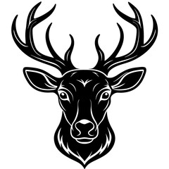deer head vector,deer, illustration, ,animal, vector, reindeer