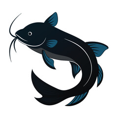 catfish on white background