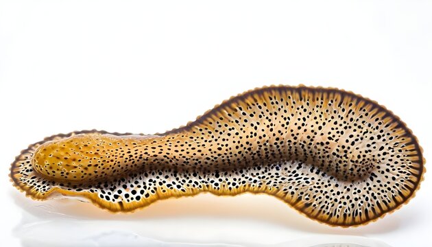 flatworm isolated on white background, flatworm photography, flatworm animal
