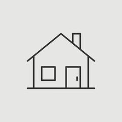 Vector Simple Isolated Home Icon