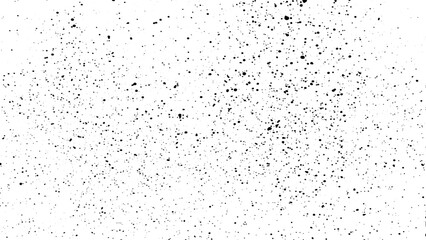 Fototapeta premium Grunge splash black and white pattern. Vector of monochrome particles abstract texture. Background of cracks, scuffs, chips, stains, ink spots, lines. Dark design background surface.