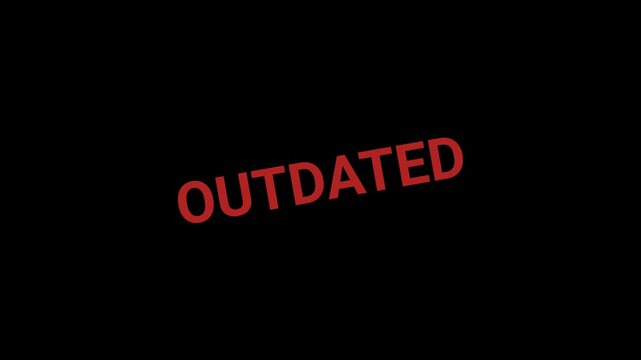 Outdated Stamp Effect text Animation