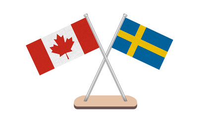 Sweden Canada Flag