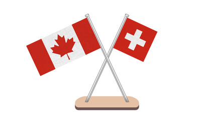 Switzerland Canada Flag