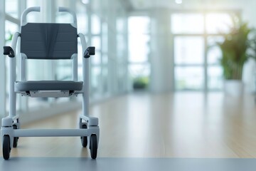 Fototapeta premium Smart rehabilitation devices for observing physical recovery in wellness therapy, therapy, mobility tracking