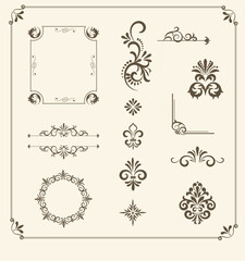 Naklejka premium set of elements