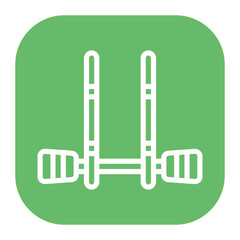 Aerobar icon vector image. Can be used for Sport Equipment.