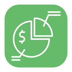 Pie Chart icon vector image. Can be used for Business Performance.