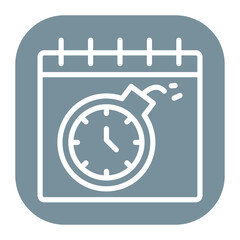 Deadlines icon vector image. Can be used for Action Plan.