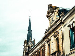 Fototapeta premium Street view of Montargis in France