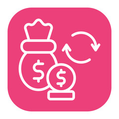 Loan Transfer icon vector image. Can be used for Loan.