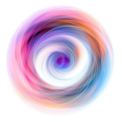 Obraz premium Harmonious Patterns Swirling in an Abstract Shape, Isolated on white Background: Artistic Design, Fluid and Dynamic Composition