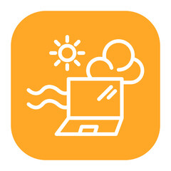 Digital Nomad icon vector image. Can be used for Freelancer.