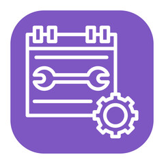 Production Schedule icon vector image. Can be used for Manufacturing and Distribution.