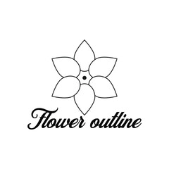 Flower outline
