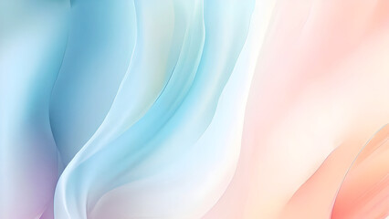 Obraz premium Pastel Colors powdered wave isolated Abstract Background, Mesmerizing Pastel Colors Abstract HD Background of Swirling Hues of Pink & white with sky blue. Vibrant abstract liquid art in blues and pink