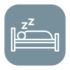 Sleep icon vector image. Can be used for Physical Wellbeing.