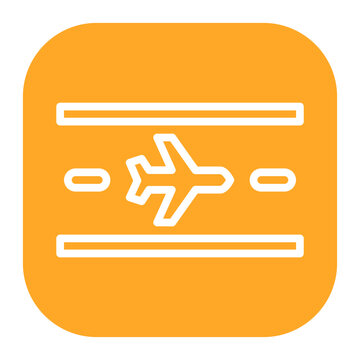 recommend clip art: Runway icon vector image. Can be used for Airplane.