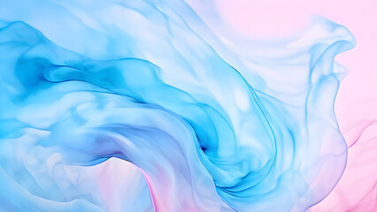 Obraz premium Pink and blue Smoke design. Blue and pink color waves with abstract design. Dynamic Blue and Pink Wave Abstract Patterns. Fluid Blue and pink Design. Pastel paint stains. Beautiful colorful background