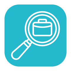 Job Search icon vector image. Can be used for Hiring Process.