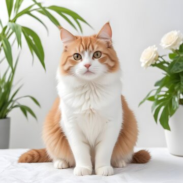 cat on the grass