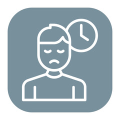 Restlessness icon vector image. Can be used for ADHD.