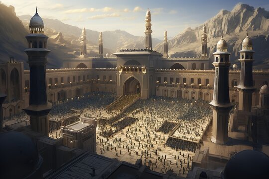 Kaaba in Masjid Al Haram in Mecca Saudi Arabia