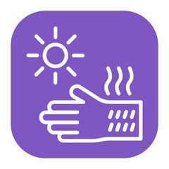 Obraz premium Sunburn icon vector image. Can be used for Skin Burns.