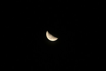 下弦の月　ハーフムーン