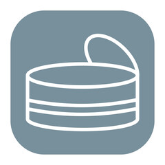 Tin icon vector image. Can be used for Raw Metrial.