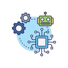 AI Chip vector icon