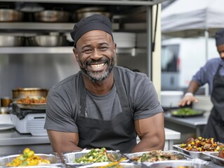 A Chef's Smile at the Food Truck