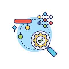 Algorithm vector icon