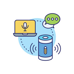 Smart Speaker vector icon