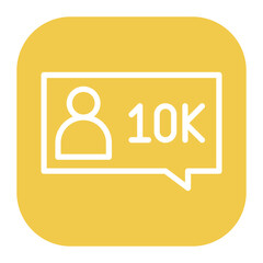 Followers icon vector image. Can be used for Social Relationship.