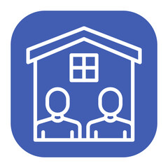 Roommates icon vector image. Can be used for Social Relationship.