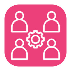 Squadmates icon vector image. Can be used for Social Relationship.