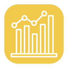 Chart icon vector image. Can be used for Market Research.