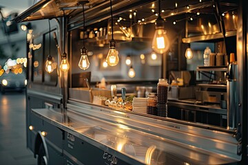 Evening Glow at the Food Truck