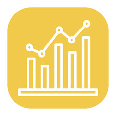 Statistics icon vector image. Can be used for Market Research.