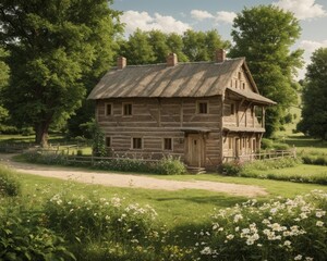 Obraz premium Rustic Country Cottage