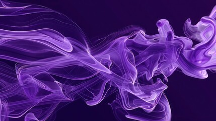 Fototapeta premium A dynamic fluid background showcasing organic lines in deep amethyst purple, evoking the tranquil movement of ink in water with a timeless sophistication.