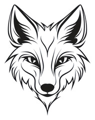 Fototapeta premium PNG Fox sketch drawing animal.